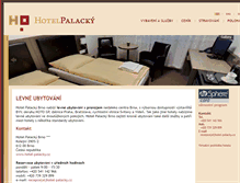Tablet Screenshot of hotel-palacky.cz